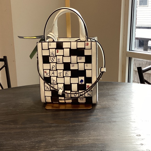 kate spade Handbags - Kate Spade Word Play Crossword Mini Manhattan Tote NWT